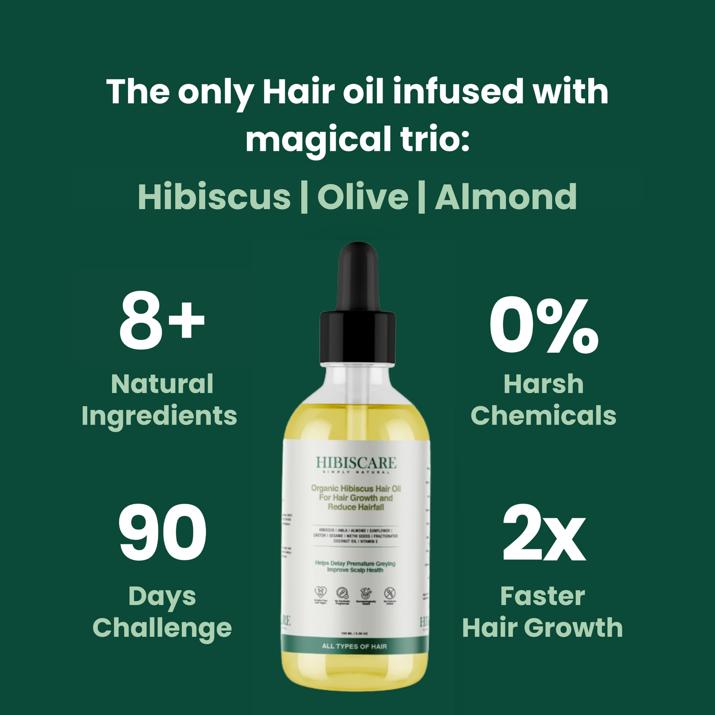 Hibiscus Hair Oil – For Hair Growth & Premature Greying Solution